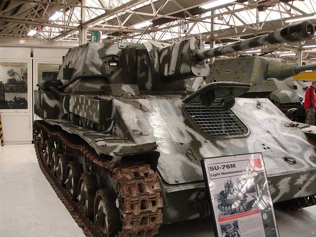 Музей танков в Бовингтоне (Великобритания).СУ-76 Музей танков в Бовингтоне (Великобритания).СУ-76