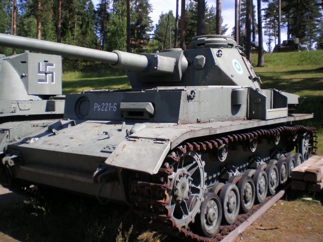 Музей бронетанковой техники в Пароле (Финляндия) Panzerkampfwagen IV Ausfuhrung J