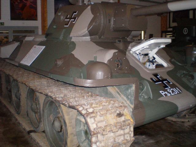 Музей бронетанковой техники в Пароле (Финляндия) Т-34-76